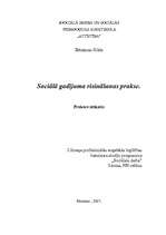 Practice Reports 'Sociālā gadījuma risināšanas prakse', 1.