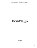 Research Papers 'Parazitoloģija', 1.