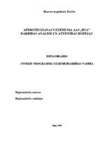 Term Papers 'Apdrošināšanas uzņēmuma AAS "BTA" darbības analīze un attīstības iespējas', 1.