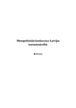Research Papers 'Monopolistiskā konkurence Latvijas tautsaimniecībā', 1.