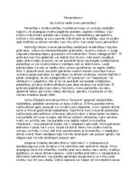 Essays 'Vai kultūra veido manu personību?', 1.