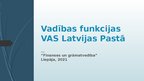 Presentations 'Vadības funkcijas VAS Latvijas Pastā', 1.