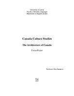 Research Papers 'Architecture in Canada', 1.