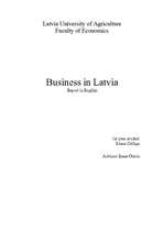 Research Papers 'Business in Latvia', 1.