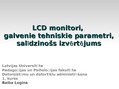 Presentations 'LCD monitori', 1.