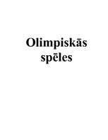 Research Papers 'Olimpiskās spēles', 1.
