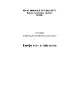 Research Papers 'Latvijas valsts ārējais parāds', 1.