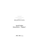 Research Papers 'Jozefs Sviders Missa Brevis - "Sanctus"', 1.