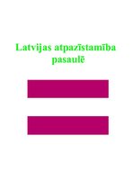 Essays 'Latvijas atpazīstamība pasaulē', 1.