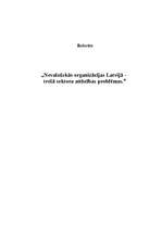 Research Papers 'Nevalstiskās organizācijas Latvijā – trešā sektora attīstības problēmas', 1.
