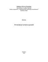 Research Papers 'Privatizācija Latvijā un pasaulē', 1.