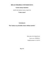 Summaries, Notes 'Par Saeimas un pašvaldību domes vēlēšanu kārtību', 1.