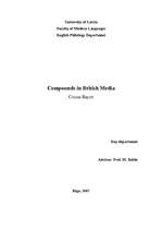 Summaries, Notes 'Compounds in British Media', 1.