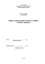 Term Papers 'Filiāļu un pārstāvniecību izveides un darbības tiesiskais regulējums', 1.