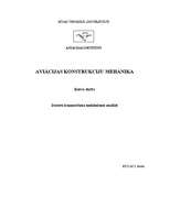 Summaries, Notes 'Aviācijas konstrukciju mehānika. Datoru izmantošana mehānismu analīzē', 1.