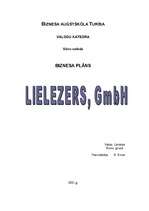 Business Plans 'SIA "Lielezers"', 1.