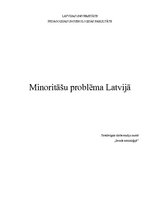 Research Papers 'Minoritāšu problēma Latvijā', 1.