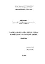 Term Papers 'Kokvilnas un poliamīda šķiedru auduma izstrādāšanas tehnoloģiskās īpašības', 1.
