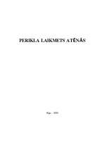 Research Papers 'Perikla laikmets Atēnās', 1.