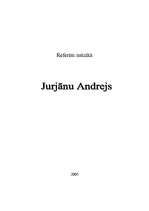 Research Papers 'Referāts par Andreju Jurjānu', 1.