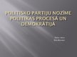 Presentations 'Politisko partiju nozīme politikā', 1.