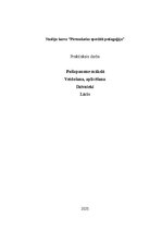 Samples 'Studiju kurss “Pirmsskolas speciālā pedagoģija” Praktiskais darbs
Pašizpausme m', 1.