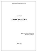 Research Papers 'Literatūras virzieni', 1.