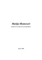 Research Papers 'Marija Montesori', 1.