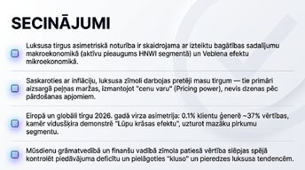 Presentations 'Kāpēc luksusa preces turpina pārdoties ekonomisko krīžu laikā?', 13.