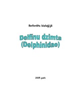Research Papers 'Delfīnu dzimta', 1.