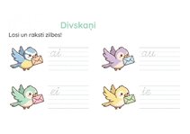 Presentations 'Rakstīsim glīti - darba lapa latviešu valodā', 3.