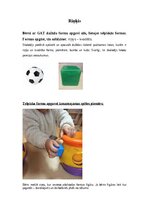 Samples 'Matemātisko priekšstatu attīstīšana pirmsskolā bērniem ar GAT
Ģeometrisko formu', 2.