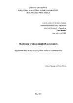 Essays 'Skolotāju trūkums izglītības iestādēs', 1.