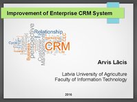 Presentations 'Improvement of Enterprise CRM System', 1.