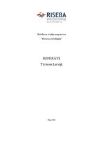 Research Papers 'Tūrisms Latvijā', 1.