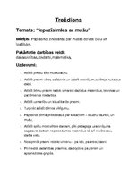 Summaries, Notes 'Dienas nodarbības konspekts "Muša"', 1.