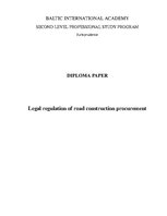 Term Papers 'Autoceļu būvdarbu iepirkumu tiesiskais regulējums', 3.