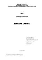 Research Papers 'Pensijas Latvijā', 1.