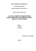 Research Papers 'Latvijas ārējās tirdzniecības raksturojums ar Lietuvu un Igauniju', 1.