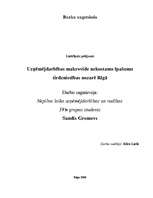 Research Papers 'Uzņēmējdarbības makrovide nekustamo īpašumu tirdzniecības nozarē Rīgā', 1.