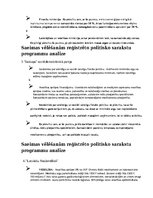 Summaries, Notes 'Saeimas vēlēšanām reģistrēto politisko sarakstu programmu analīze', 3.