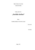 Essays 'Sociālo pakalpojumu īstenošana Latvijā', 1.