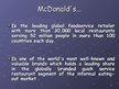 Presentations 'Business Activities of McDonald's', 3.