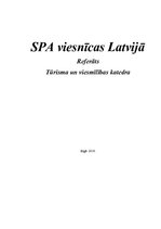 Research Papers 'SPA viesnīcas Latvijā', 1.
