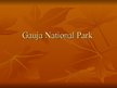 Presentations 'Gauja National Park', 1.