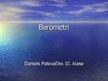 Presentations 'Barometri', 1.