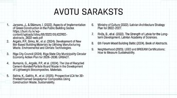 Presentations 'Zaļās ēkas koncepcijas izstrāde Latvijā', 12.
