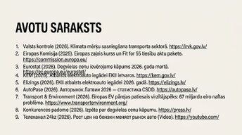 Presentations 'Elektroauto un degvielas cenu ekonomika Latvijā', 16.