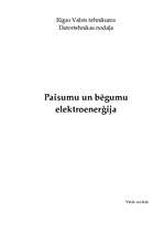 Research Papers 'Paisumu un bēgumu elektroenerģija', 1.