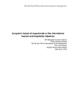 Research Papers 'Long-Term Impact of Mega-Trends on the International Tourism and Hospitality Ind', 1.